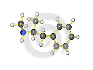 Molecular model of methamphetamine