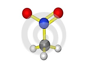 Molecular model of nitromethane