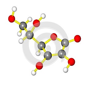 Molecular model of Vitamin C