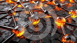 Molecular models of hydrocarbons, including alkanes, alkenes, and alkynes, are shown in dynamic 3D configurations