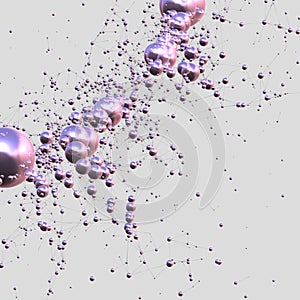 Molecular nanotechnology blue structure