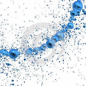 Molecular nanotechnology blue structure