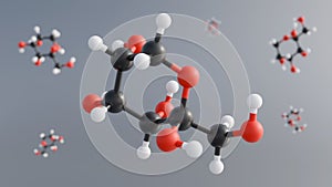 Molecular structure of Allulose molecules