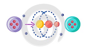 Molecular Structure and Atomic Interaction in Science, vector design Generative AI