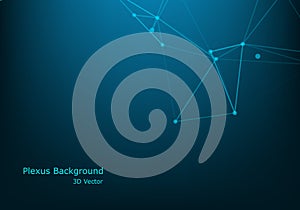 Molecular structure background and communication. Abstract background with molecule DNA and neural network. Artificial