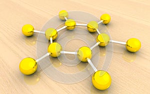 Molecular structure of benzene