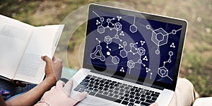 Molecular Structure Chemistry Science Experiment Concept