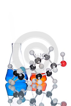 Molecular Structure and colorful liquid