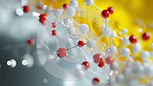 Molecular structure of elements and bonds