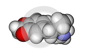 Molecular structure of MDMA (ecstasy) photo