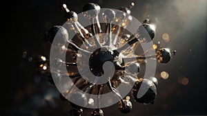 Molecular Structure in Motion: A Futuristic Visualization