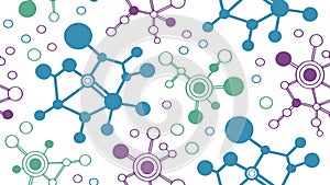 Molecular Structure Network Abstract Pattern, vector design Generative AI