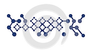 Molecular structure pattern, abstract scientific connection, vector design Generative AI