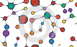 Molecular structure. Seamless background