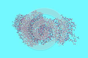 Molecular structure of shiga toxin. 3d illustration