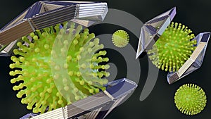 molecular virus traps that can engulf an entire virus particle