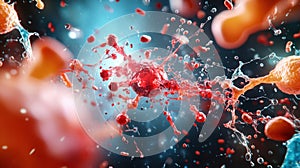 Molecular Visualization of Exosome Biogenesis Endosomal Sorting and Vesicle Formation in Intracellular Pathway 3D Hyper