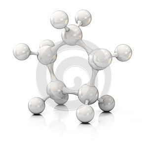 Molecule abstract stucture 3d illustration