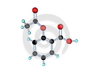 Molecule Acetylsalicylic Acid photo