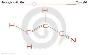 Molecule of Acrylonitrile