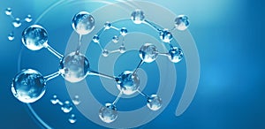 molecule or atom, Abstract molecular, structure for Science or medical background