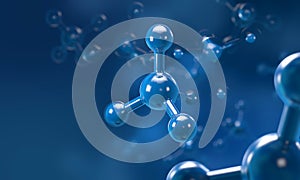 Molecule or atom structure, science background