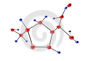 Molecule Atom on white background