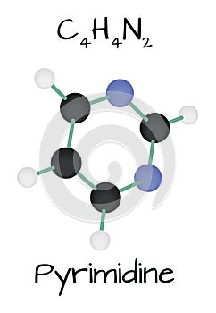 Molecule C4H4N2 Pyrimidine