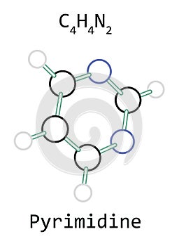 Molecule C4H4N2 Pyrimidine