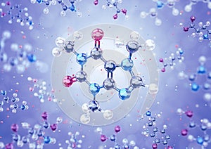 Molecule Of Caffeine