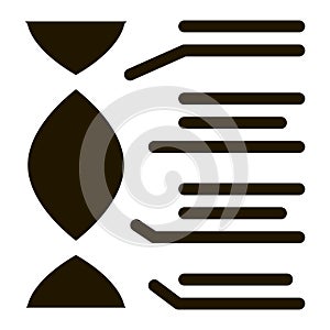 Molecule Chemical Consist Biomaterial glyph icon