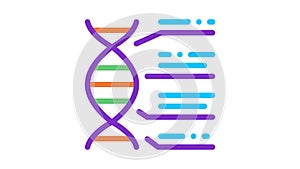 Molecule Chemical Consist Biomaterial Icon Animation