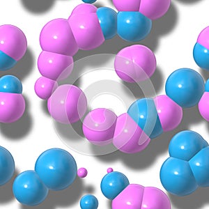 Molecule chemistry atoms background