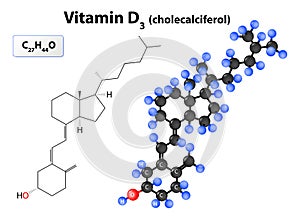 Molecule Cholecalciferol or vitamin D3