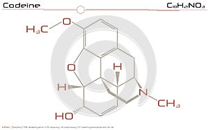 Molecule of Codeine