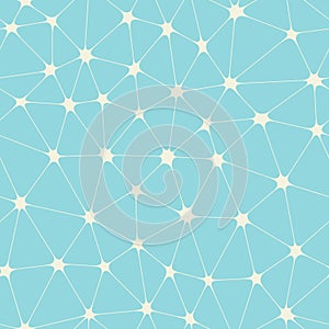 Molecule connection seamless pattern.