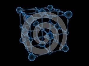 Molecule. Crystal lattice.