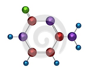 Molecule of cytosine photo