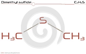 Molecule of Dimethyl sulfide