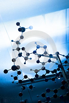 Molecule, DNA in laboratory lab test, chemistry