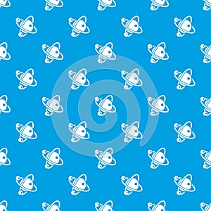 Molecule dna pattern vector seamless blue