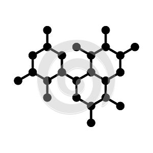 Molecule DNA Structure Icon. Vector