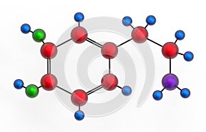 Molecule of dopamine