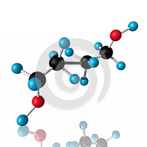 Molecule of ethyl spirit