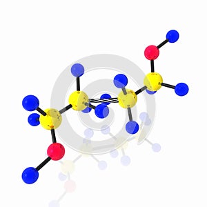 Molecule of ethyl spirit