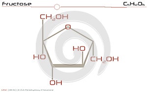 Molecule of Fructose