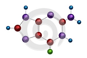 Molecule of guanine