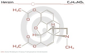 Molecule of Heroin