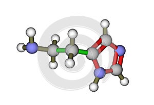 The molecule of histamine photo