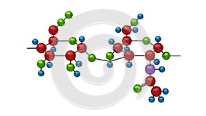 Molecule of hyaluron photo